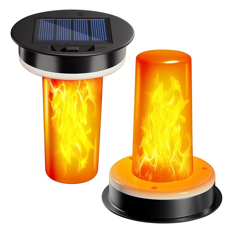 Outdoor Lighting Replacement Parts - 깜박이는 불꽃이 있는 랜턴용 태양광 조명