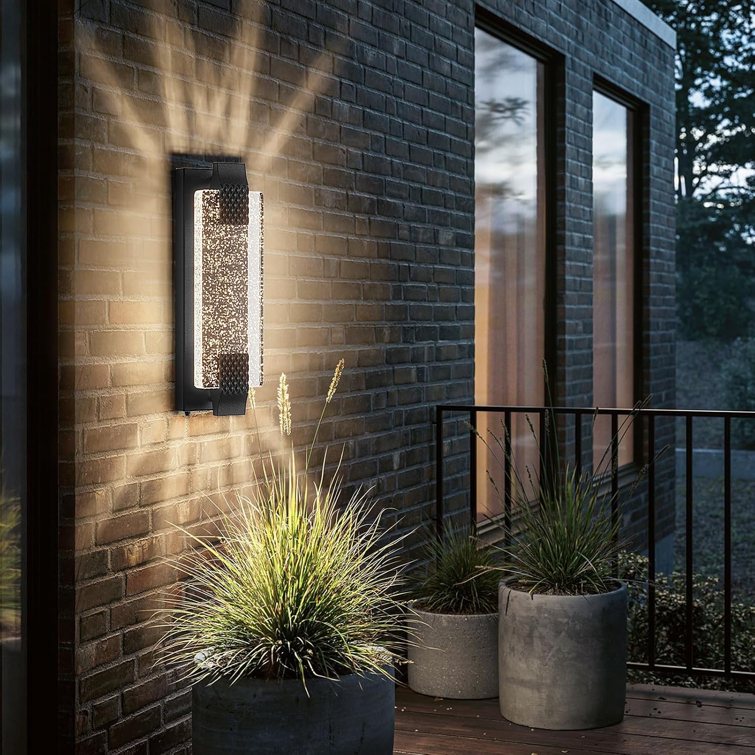 Outdoor Lighting Ip65 - 15.7인치 LED 야외 현관등, 황혼에서 새벽까지