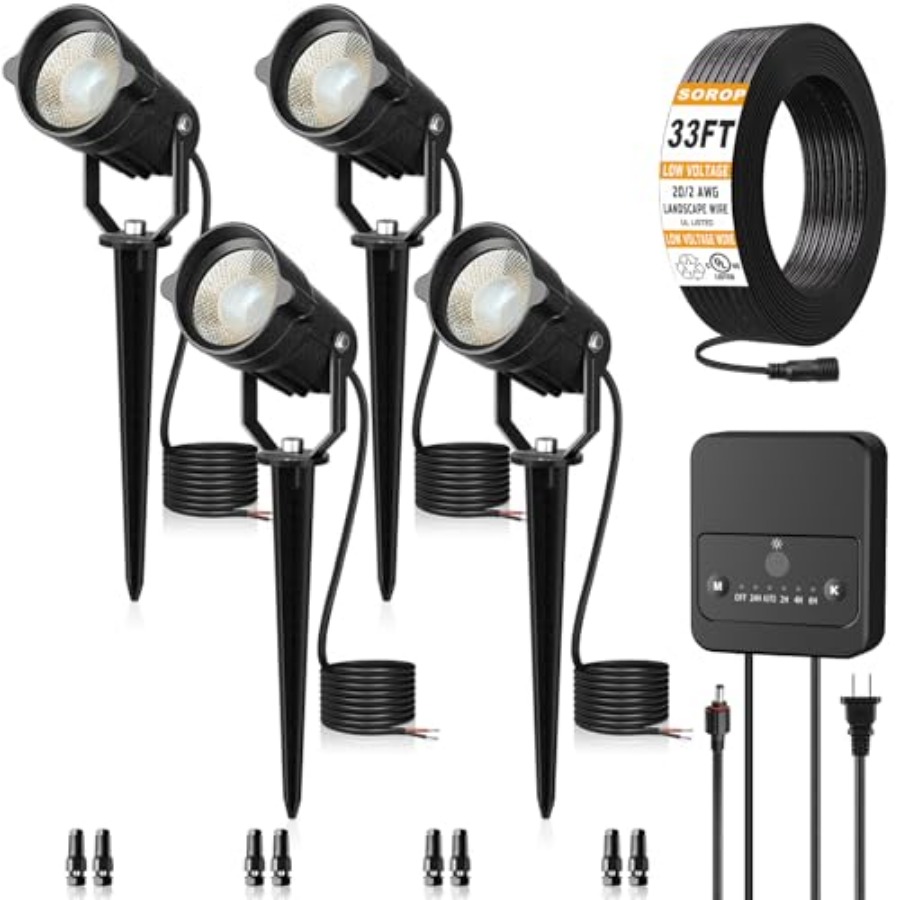 Outdoor Lighting Kit With Transformer - 조경 조명 키트 저전압 조경등(황혼에서 새벽까지