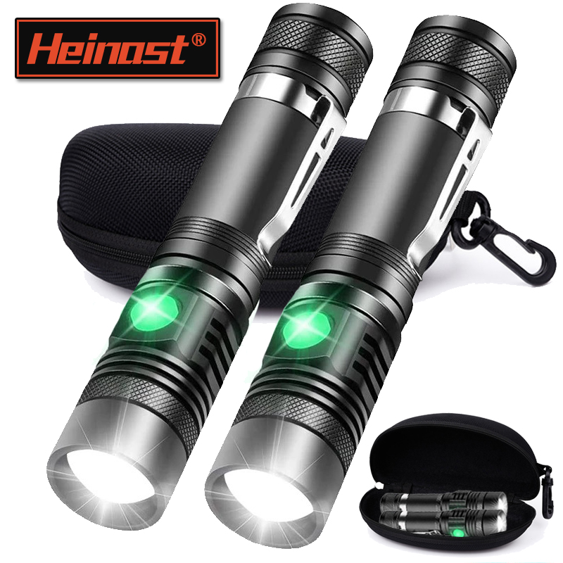 Outdoor Lighting On House - 충전식 T6 핸드헬드 플래시라이트 18650 사용