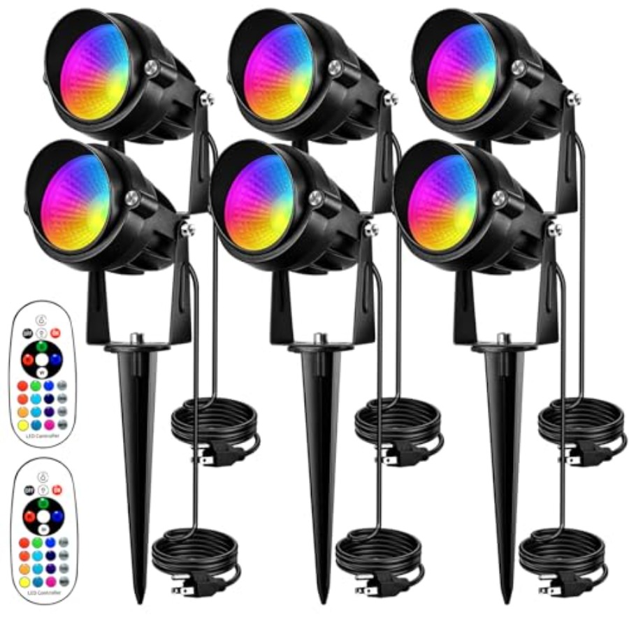 Color Changing Outdoor - 스포트라이트 야외 RGB 스팟 조명 10W