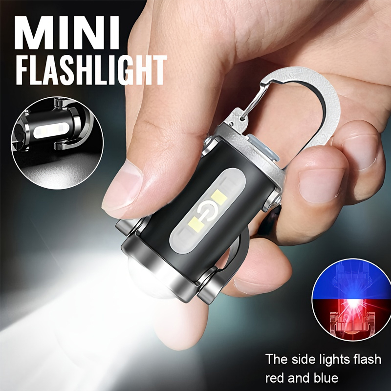 Zinc Outdoor Lighting - 미니 키체인 손전등 충전식 포켓 COB