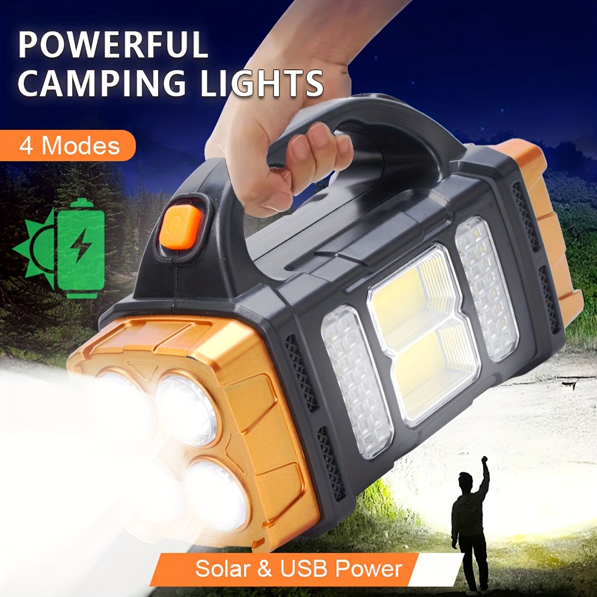 Outdoor Lighting Quality - 새로운 업그레이드 충전식 고출력 태양광 LED