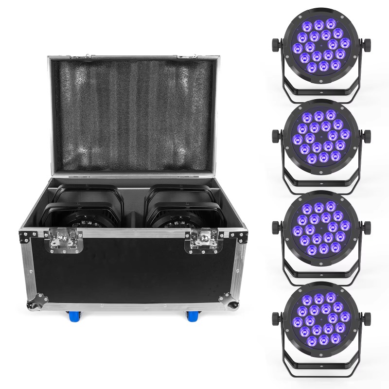 Outdoor Lighting Ip65 - 4개 18X10W IP65 방수 파라이트 RGBW