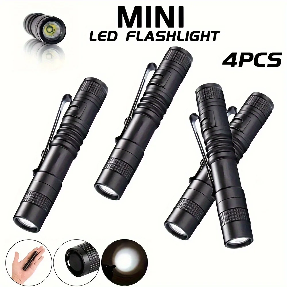 Outdoor Lighting Guide - 1-4PCS 미니 휴대용 LED 펜 라이트
