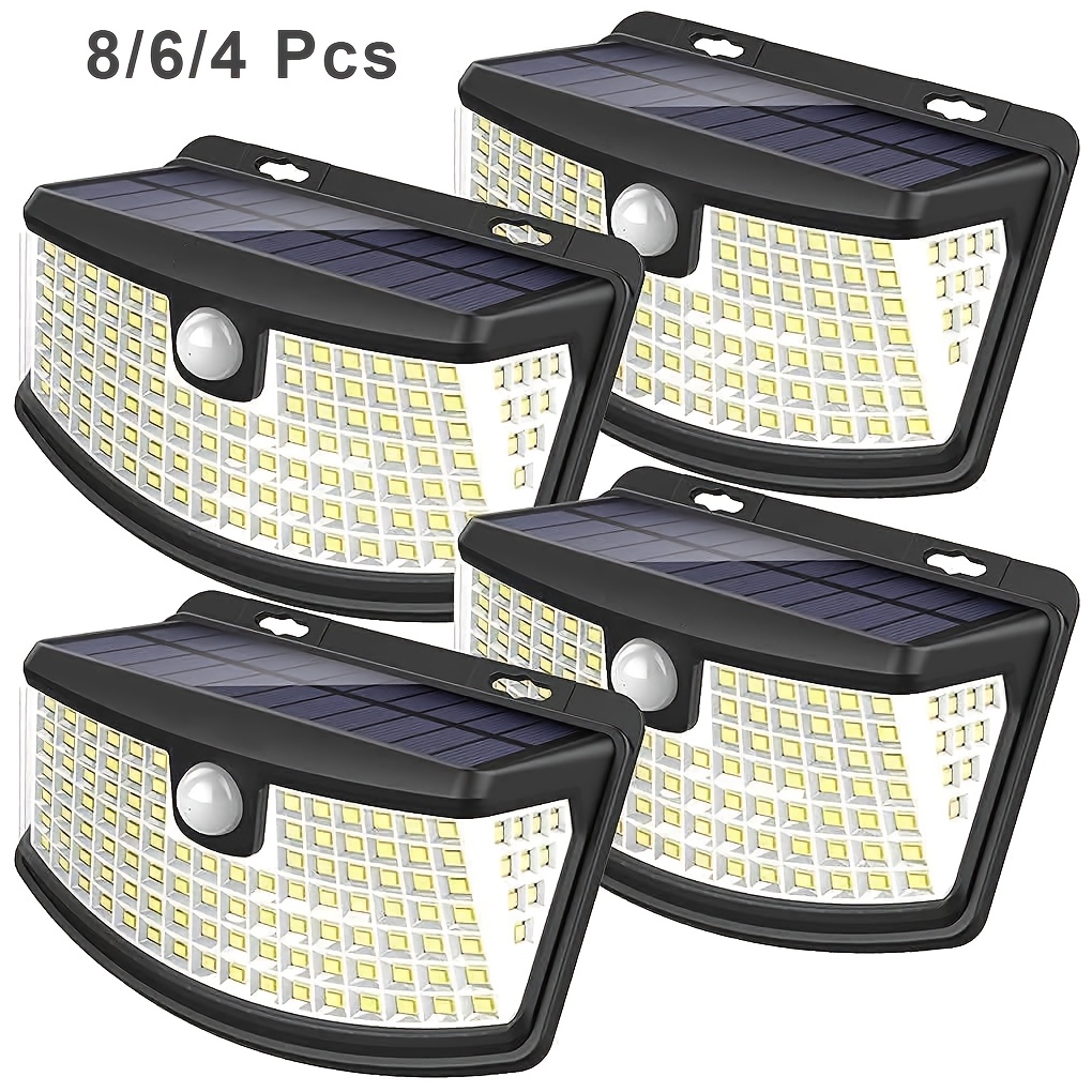 Outdoor Lighting Motion Sensor - 8/6/4팩 태양광 모션 센서 조명 120개