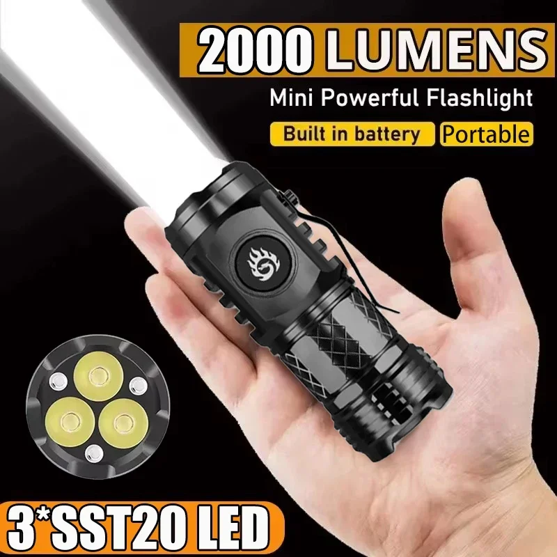 Outdoor Lighting Quality - 고출력 전술 플래시 라이트 3LED 미니