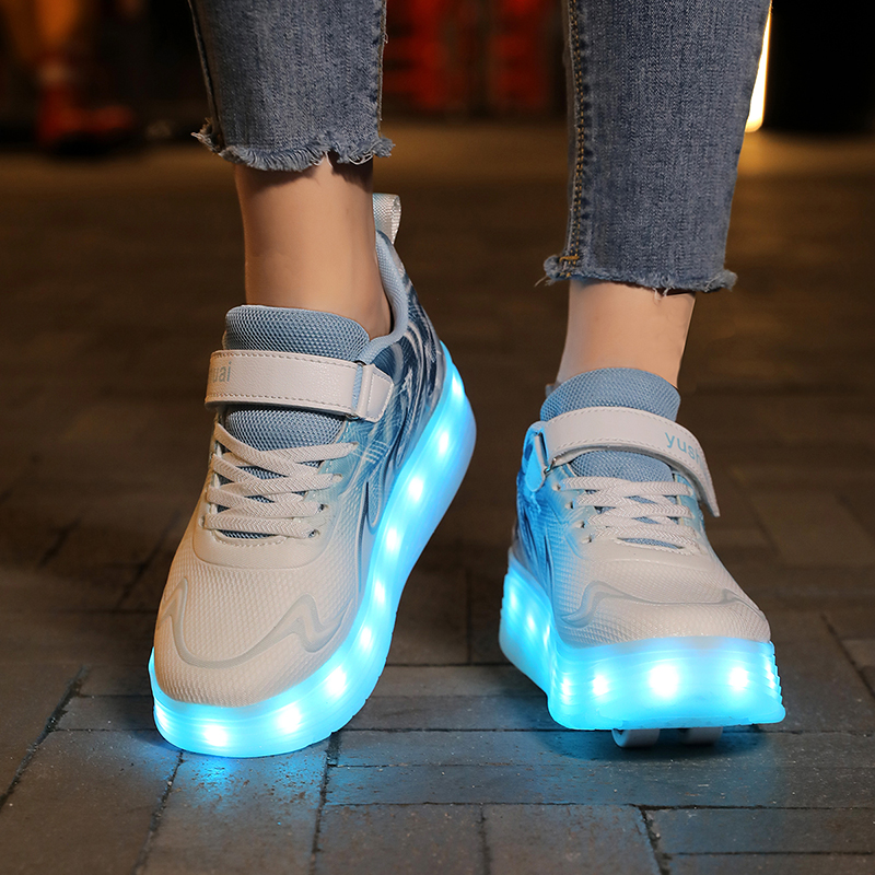 청소년용 롤러 슈즈 LED 조명 고품질 야외 캐주얼 풀 - Outdoor Lighting Quality 리뷰 및 가격