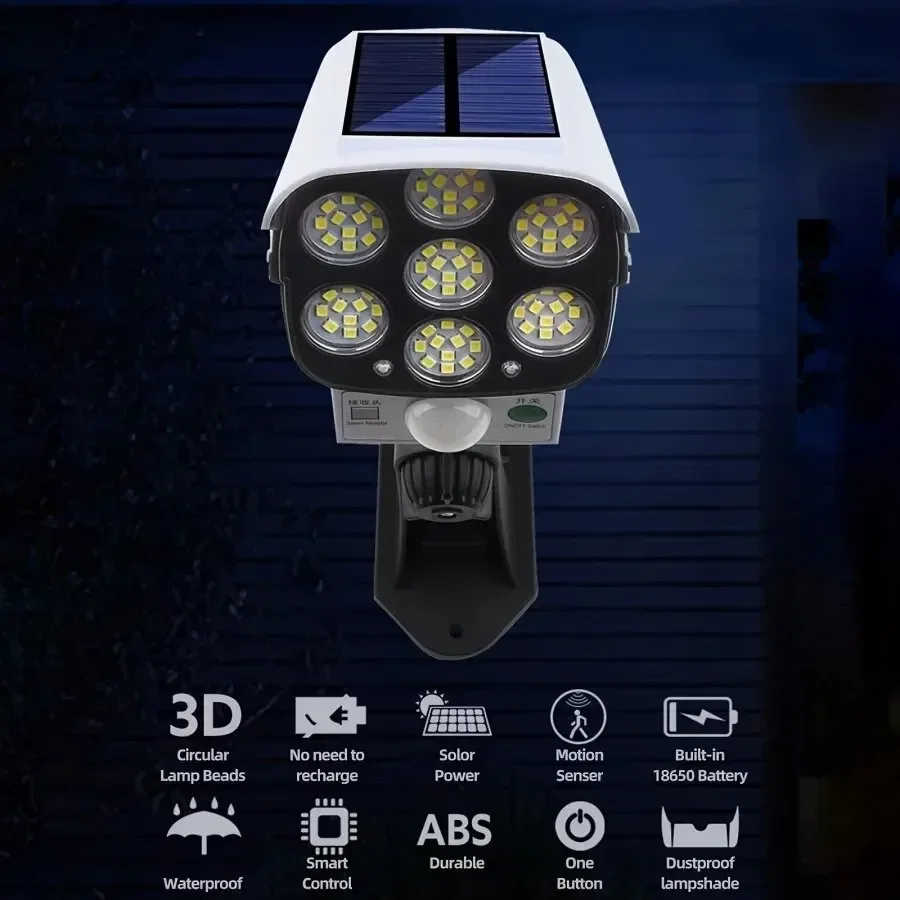 야외 모션 센서 태양 광 조명 77 LED 투광 조명  - Outdoor Lighting Motion Sensor 리뷰 및 가격