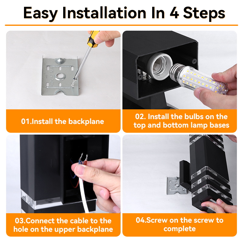 방수 LED 벽 조명 교체 가능한 전구 E27 벽 램프 - Outdoor Lighting Replacement Parts 리뷰 및 가격