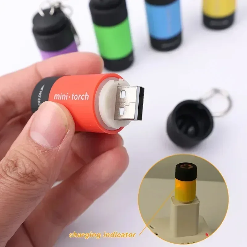 USB 충전식 LED 다기능 강력한 빛 포켓 키체인 손 - Outdoor Lighting Quality 리뷰 및 가격
