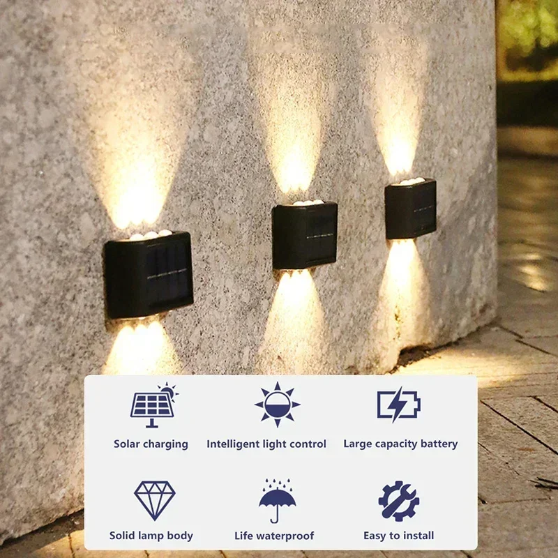 LED 태양광 조명 야외 방수 솔라 벽등 위아래 발광  - Outdoor Lighting Uplight 리뷰 및 가격