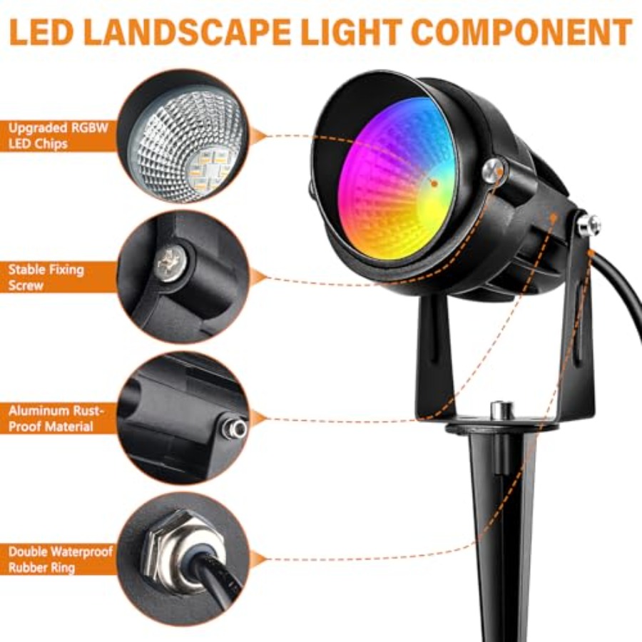 스포트라이트 야외 RGB 스팟 조명 10W LED 조경 - Color Changing Outdoor 리뷰 및 가격