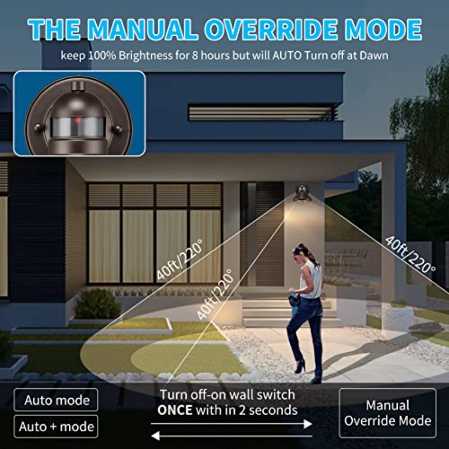 2팩 모션 센서 야외 LED 벽등, 해 질녘부터 새벽까 - Outdoor Lighting Motion Sensor 리뷰 및 가격