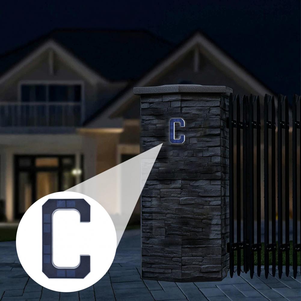 태양광 주소 번호 표시판, LED 조명 A-D 글자 및 - Outdoor Lighting On House 리뷰 및 가격