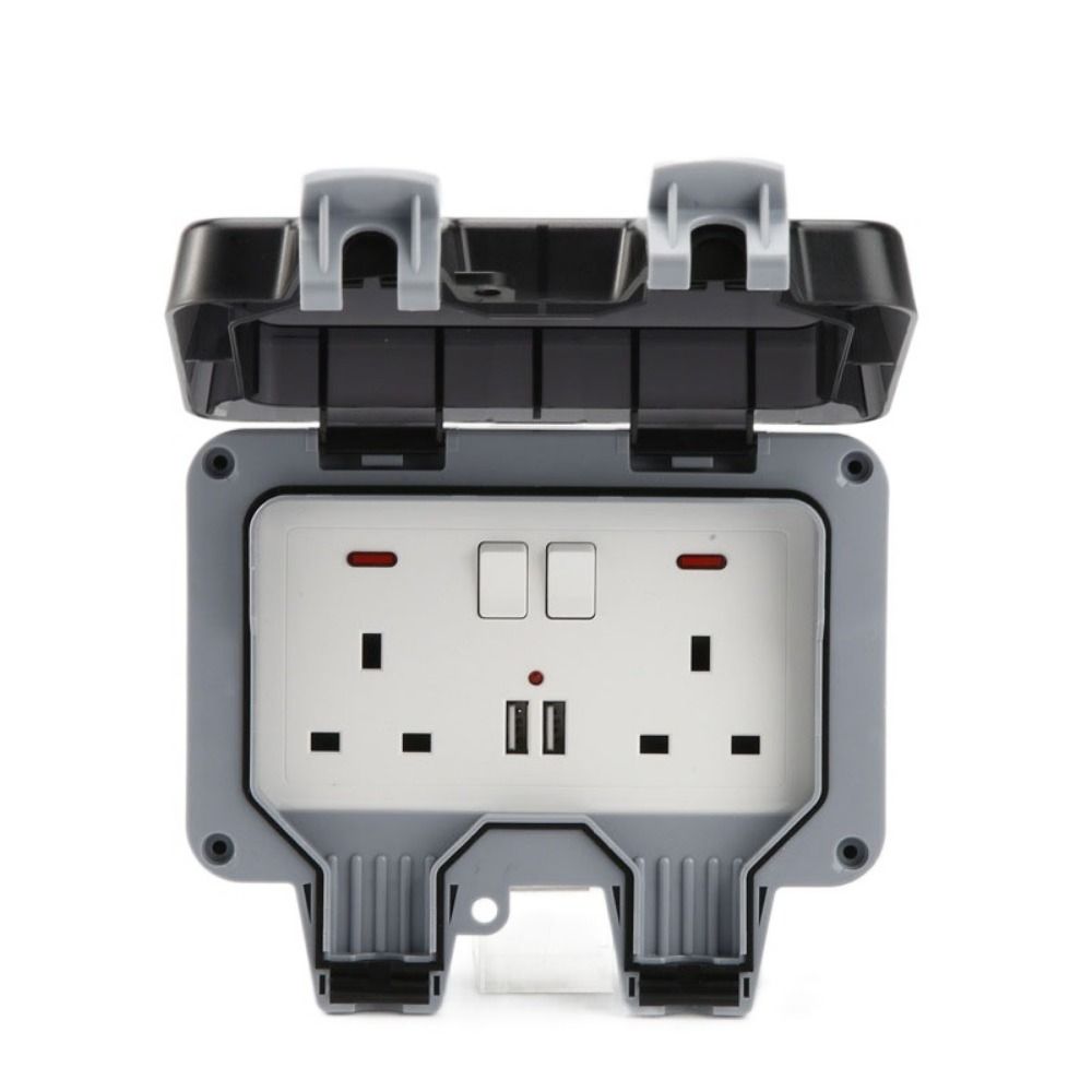 방수 디자인 벽 스위치 소켓 영국 플러그 USB 포트  - Outdoor Lighting Uk 리뷰 및 가격