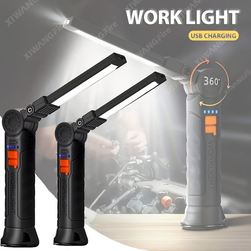 자석 및 후크가 있는 충전식 LED 손전등 작업등, 작 - Outdoor Lighting Quality 리뷰 및 가격
