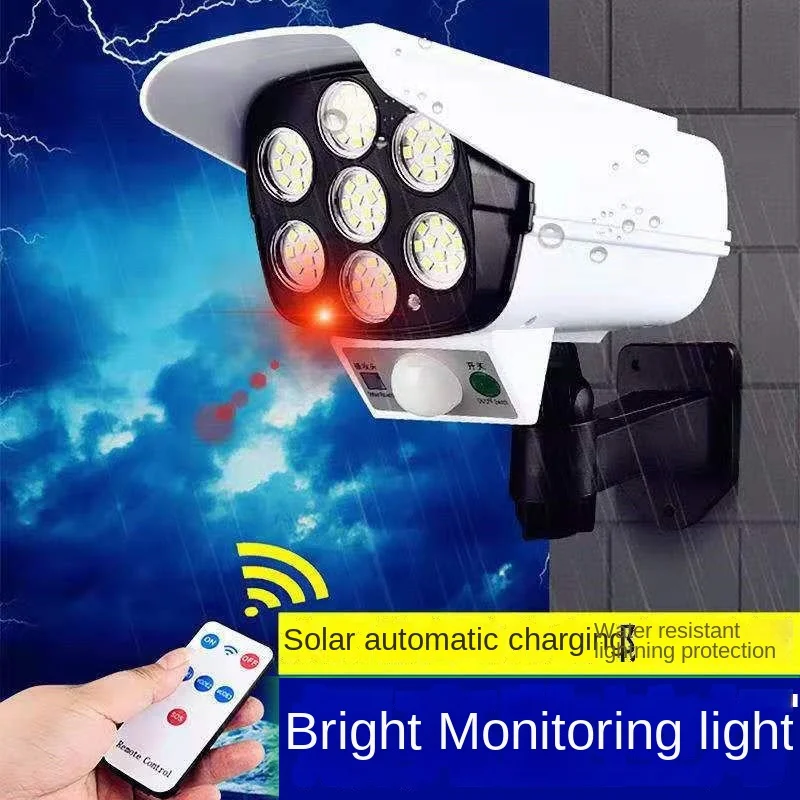 야외 태양 빛 모션 센서 보안 더미 카메라 무선 홍수  - Outdoor Lighting Motion Sensor 리뷰 및 가격