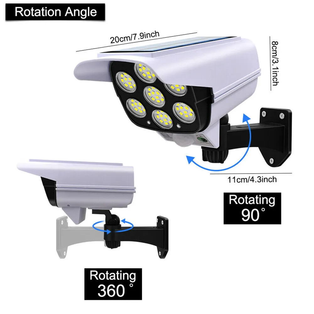 야외 태양 빛 모션 센서 보안 더미 카메라 무선 홍수  - Outdoor Lighting Motion Sensor 리뷰 및 가격
