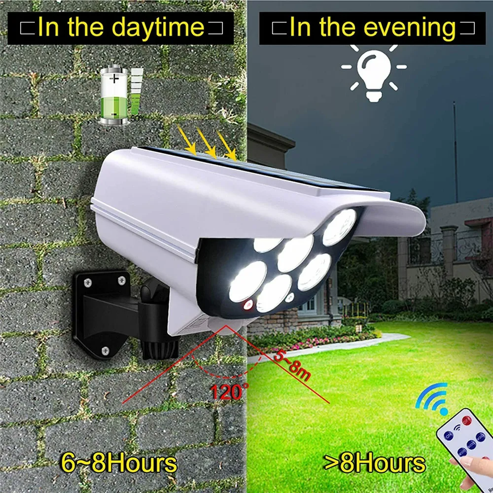 야외 태양 빛 모션 센서 보안 더미 카메라 무선 홍수  - Outdoor Lighting Motion Sensor 리뷰 및 가격