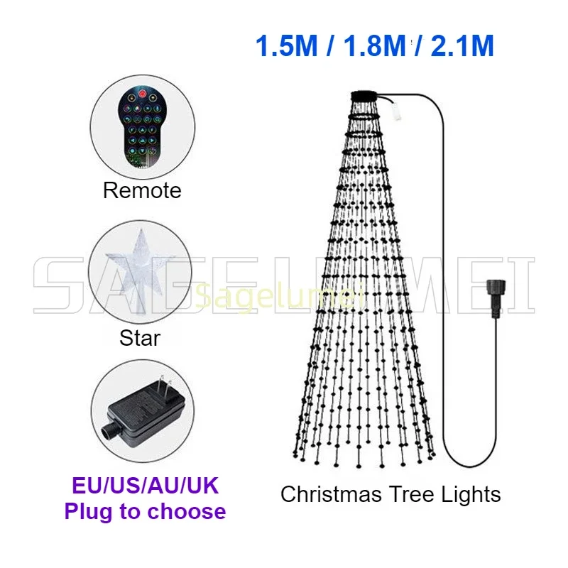 RGBIC 400LED 크리스마스 조명 별 모양 휴일  - Outdoor Lighting Uk 리뷰 및 가격