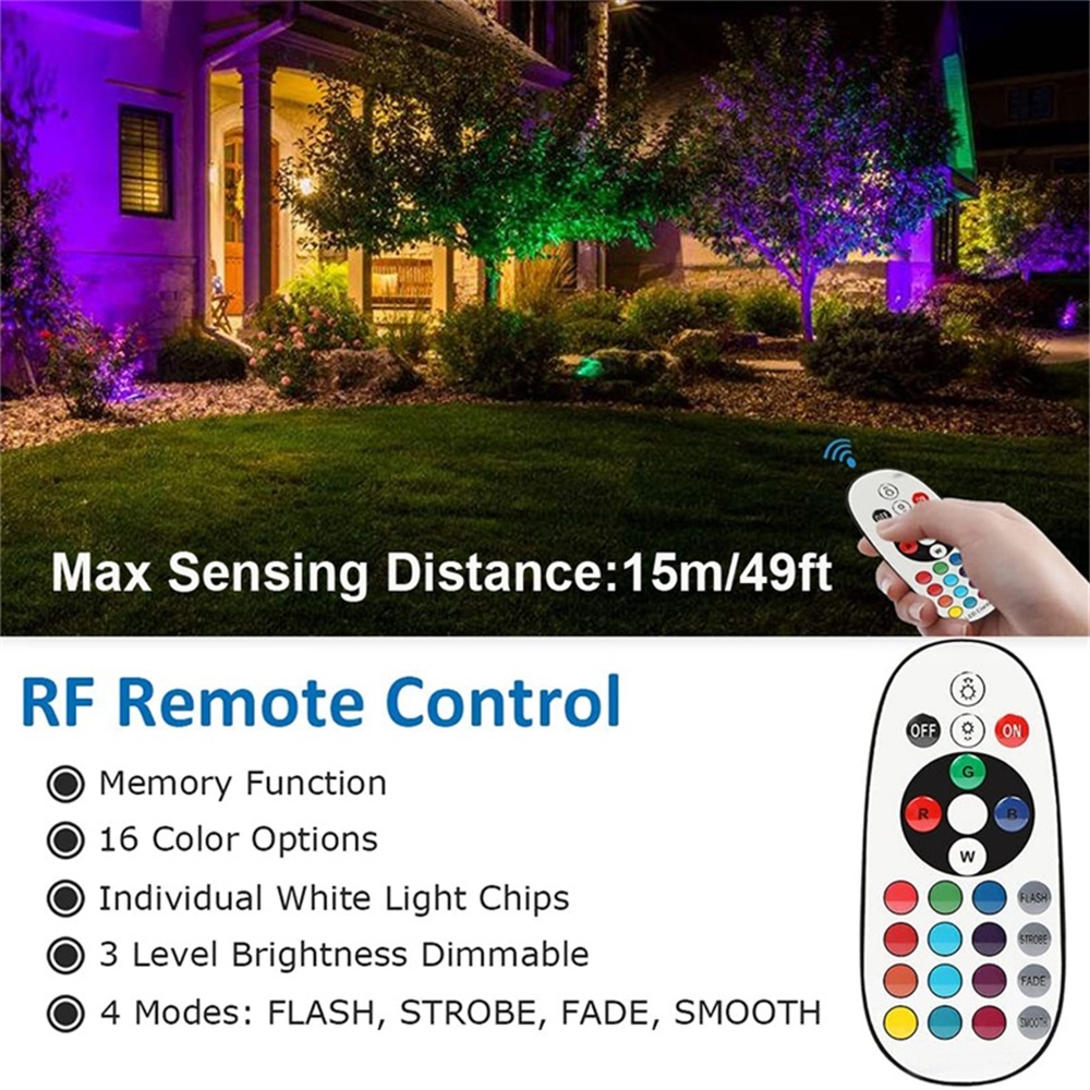 RGBW 조경 조명 10W 리모컨 포함 스포트라이트 1 - Outdoor Lighting Ip65 리뷰 및 가격