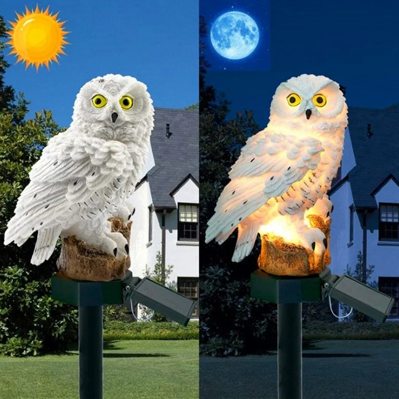 태양광 올빼미 조각상 정원등 LED 방수 야외 장식 ( - Outdoor Lighting Quality 리뷰 및 가격