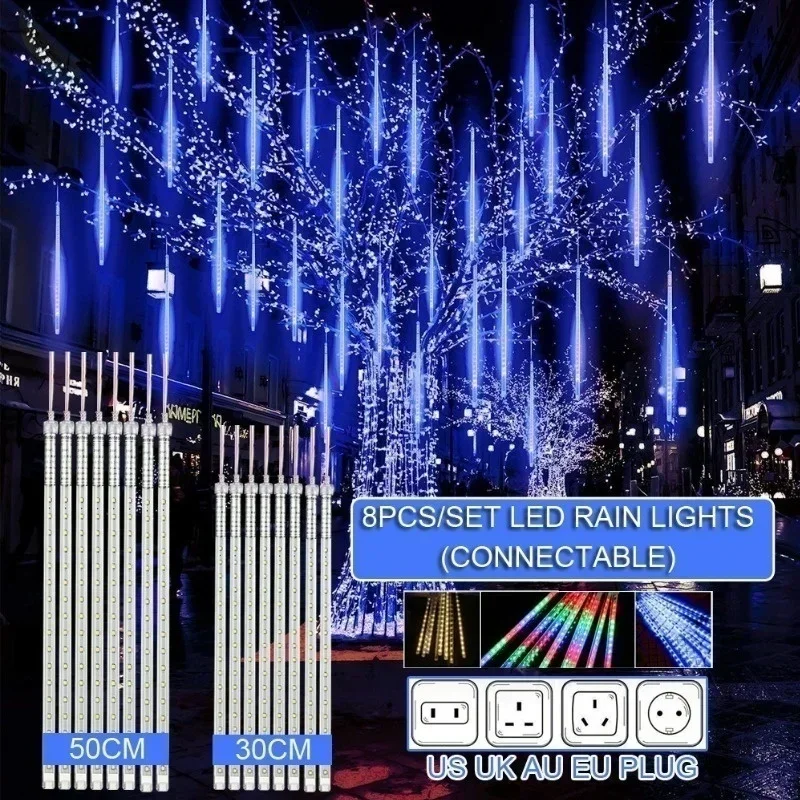 30cm /50cm 방수 유성우 비 8 튜브 LED 문 - Outdoor Lighting Event 리뷰 및 가격