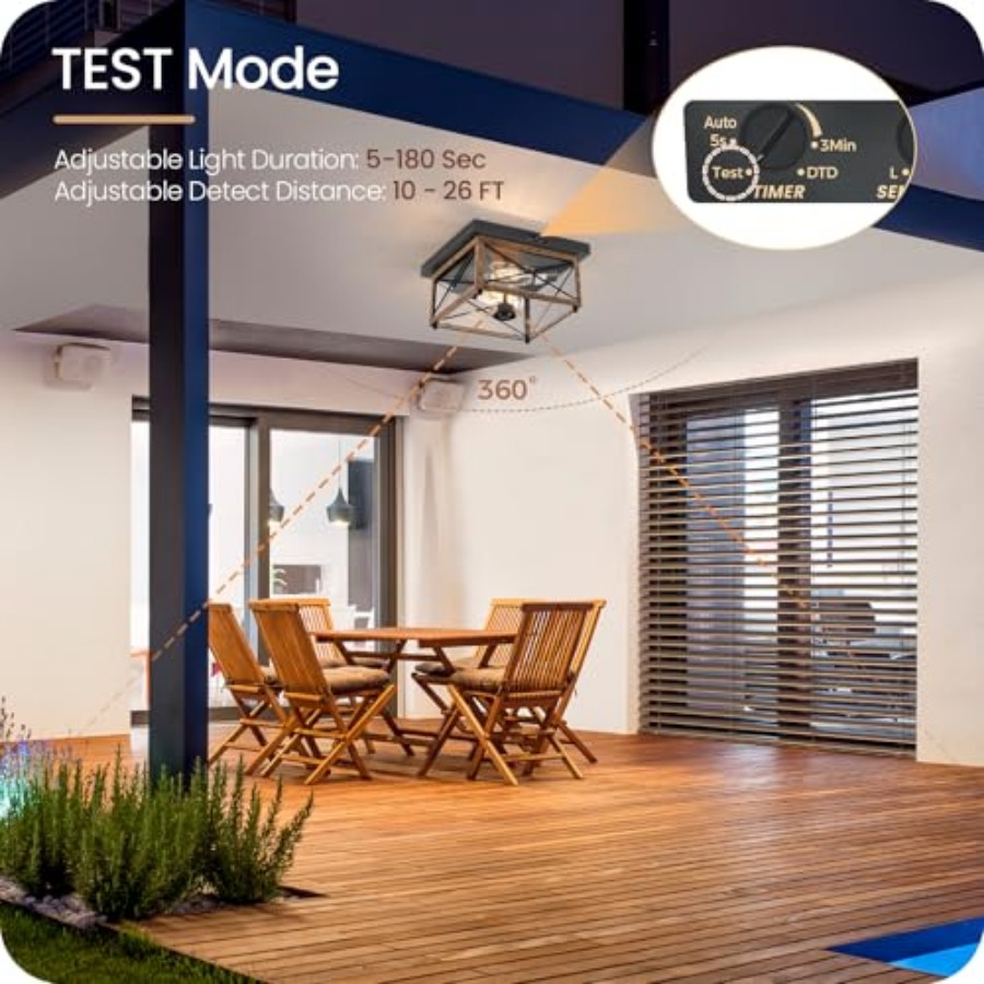 모션 센서가 있는 실외 천장 조명, 플러시 마운트 현관 - Outdoor Lighting Motion Sensor 리뷰 및 가격