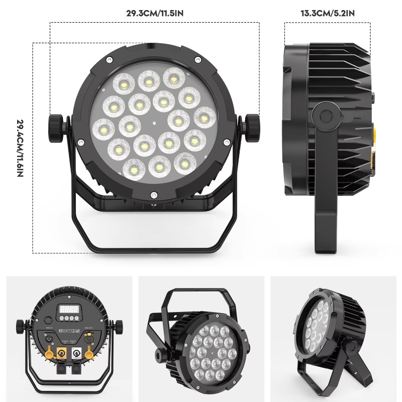 4개 18X10W IP65 방수 파라이트 RGBW UV - Outdoor Lighting Ip65 리뷰 및 가격