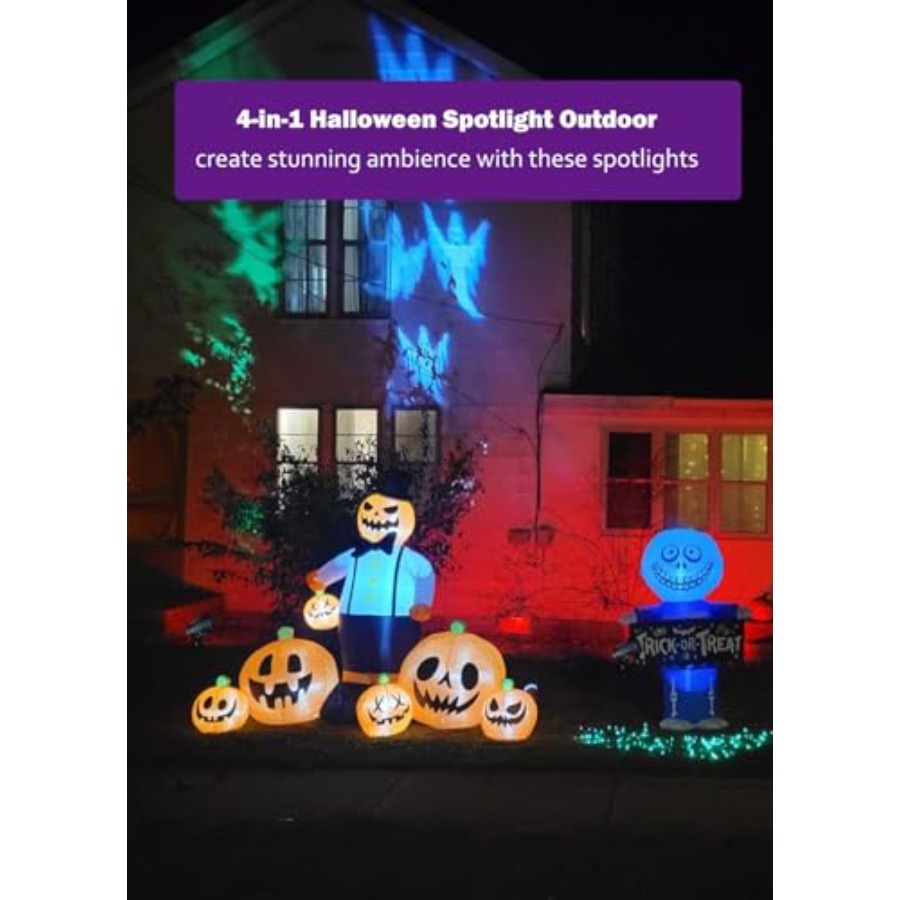 할로윈 크리스마스용 스포트라이트 야외 조명: 4-in- - Outdoor Lighting Kit With Transformer 리뷰 및 가격