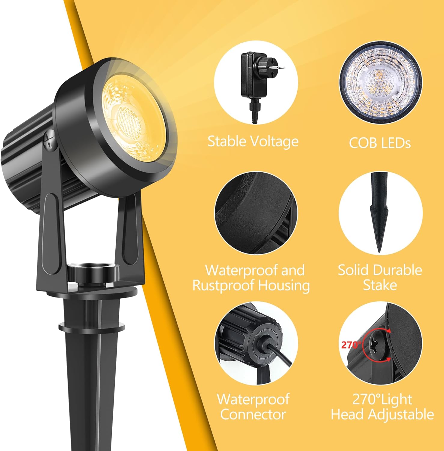 4/6/8LEDS 3000K 야외 스포트라이트 풍경 I - Outdoor Lighting Uk 리뷰 및 가격
