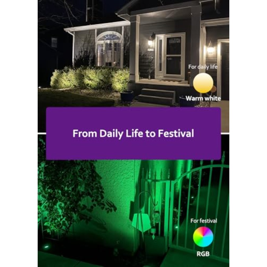 할로윈 크리스마스용 스포트라이트 야외 조명: 4-in- - Outdoor Lighting Kit With Transformer 리뷰 및 가격