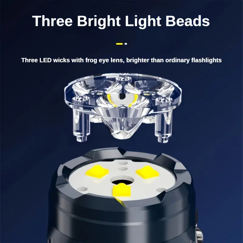 펜 클립이 있는 미니 3LED 손전등, 야간 산책, 휴 - Outdoor Lighting Quality 리뷰 및 가격
