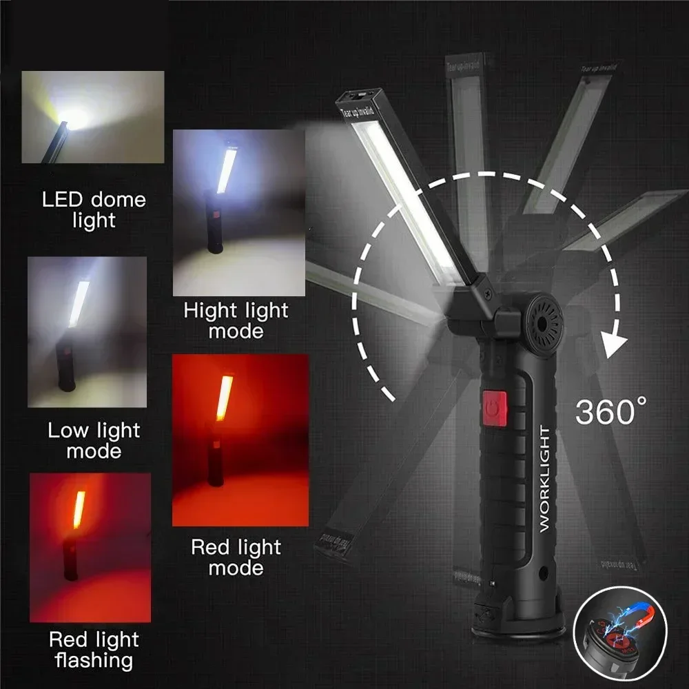 자석, 후크 360이 포함된 LED COB 손전등 US - Outdoor Lighting Guide 리뷰 및 가격