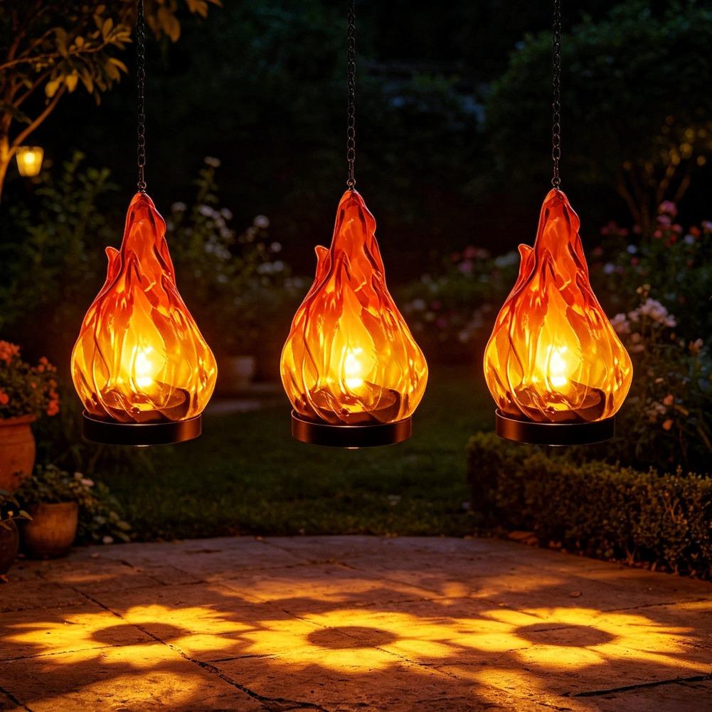 태양열 불꽃 모양 걸이형 랜턴 조명 IP65 방수 깜빡 - Outdoor Lighting Ip65 리뷰 및 가격