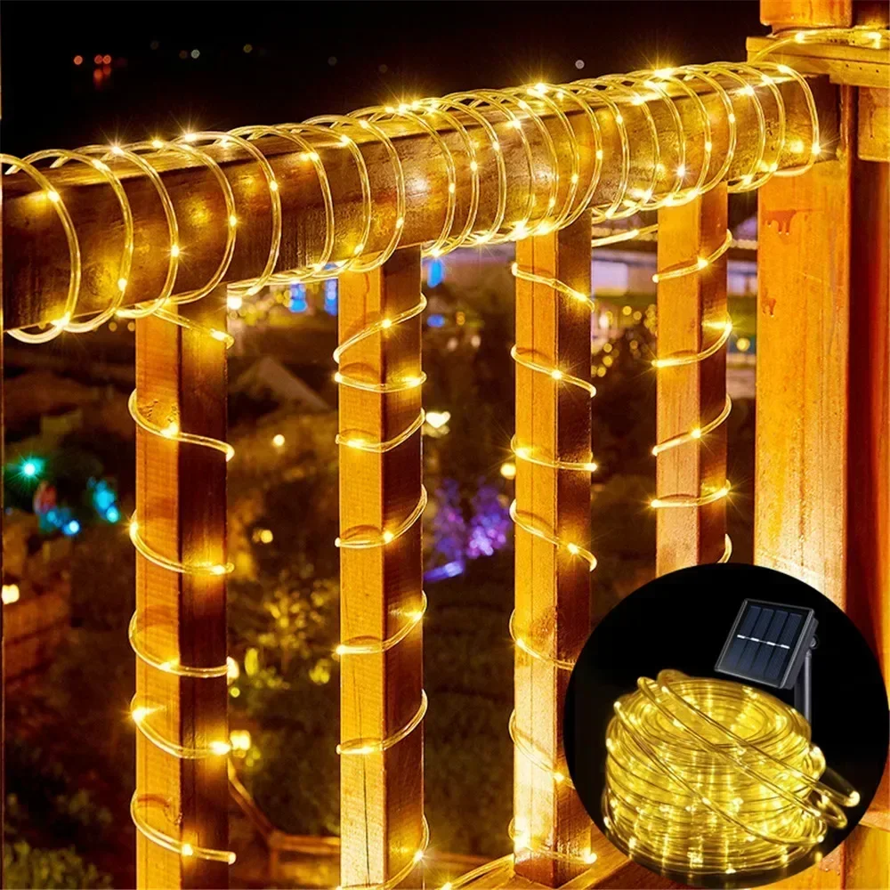 태양광 로프 조명 야외 블루 LED PVC 튜브 요정  - Outdoor Lighting On House 리뷰 및 가격