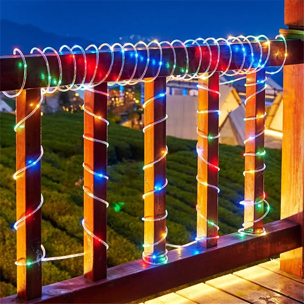 태양광 로프 조명 야외 블루 LED PVC 튜브 요정  - Outdoor Lighting On House 리뷰 및 가격