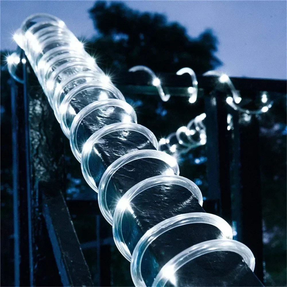 태양광 로프 조명 야외 블루 LED PVC 튜브 요정  - Outdoor Lighting On House 리뷰 및 가격