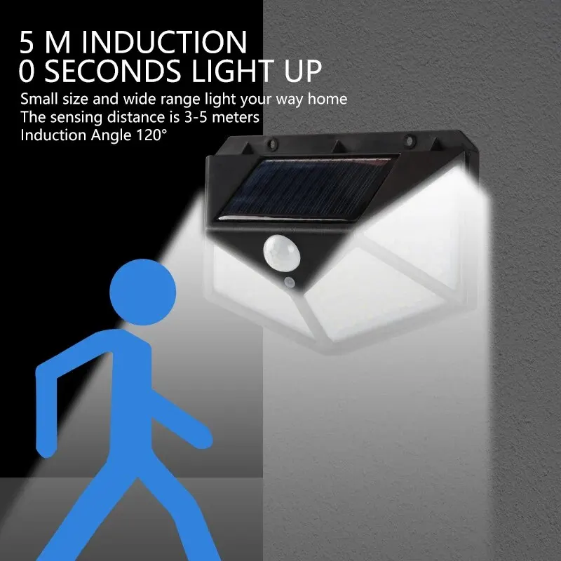 모션 센서 100LED 태양광 벽 램프 야외 방수 전원 - Outdoor Lighting Motion Sensor 리뷰 및 가격
