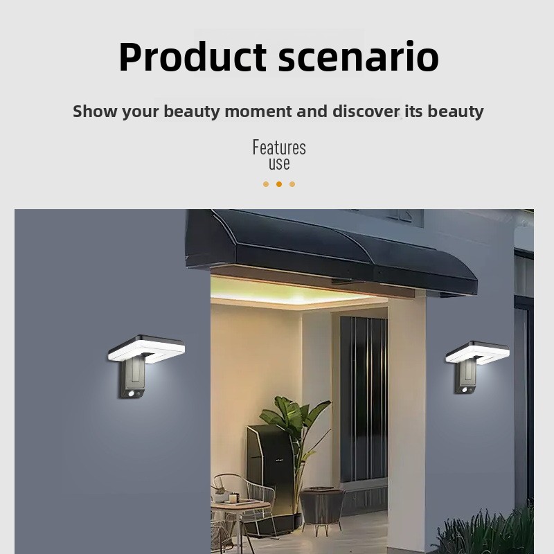 새로운 스마트 야외 접이식 태양 벽 램프 유럽 스타일  - Outdoor Lighting Motion Sensor 리뷰 및 가격