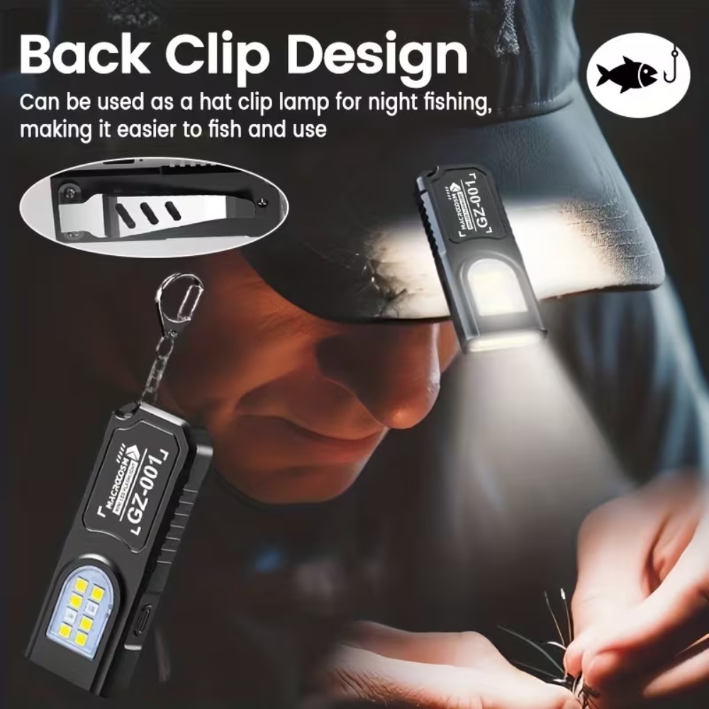 미니 COB LED 키체인 손전등 USB 충전식 토치  - Outdoor Lighting Guide 리뷰 및 가격